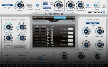Antares Audio Auto Tune 8 Vocal Effects Processor